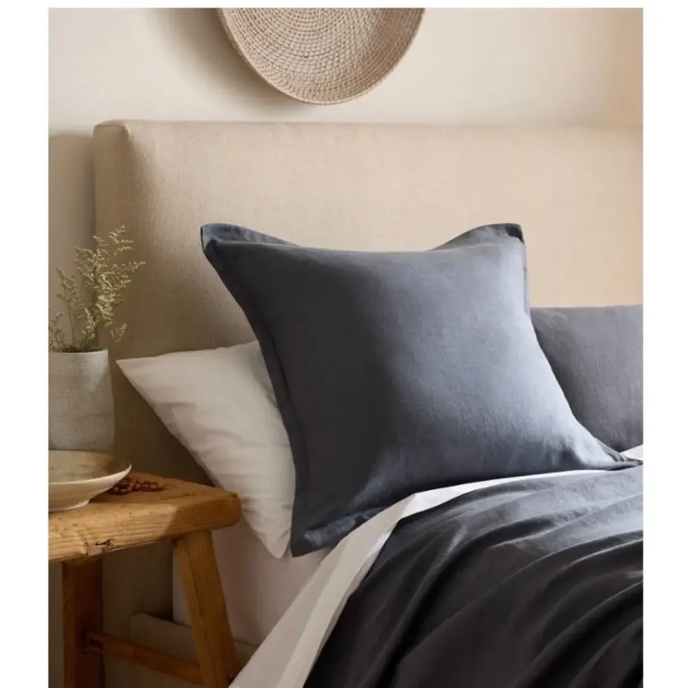 Quince European Linen Sham Euro Sham 26X26 NightFall NWOT #41